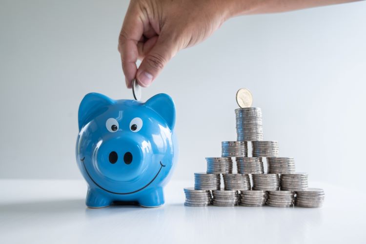 State Pension Set for Rise. Piggy bank savings
